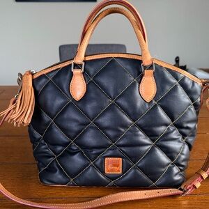 Dooney & Bourke Black Quilted Leather Handbag